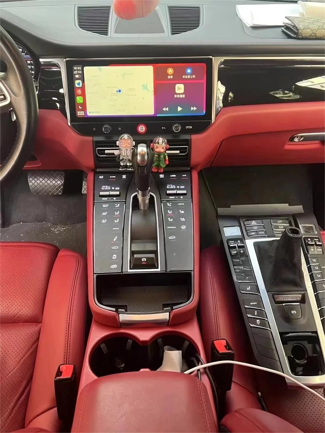 RoadNavi Upgrade Interior Saddle Digital Control Panel for  Macan 2014-2021 Body Kit Modification